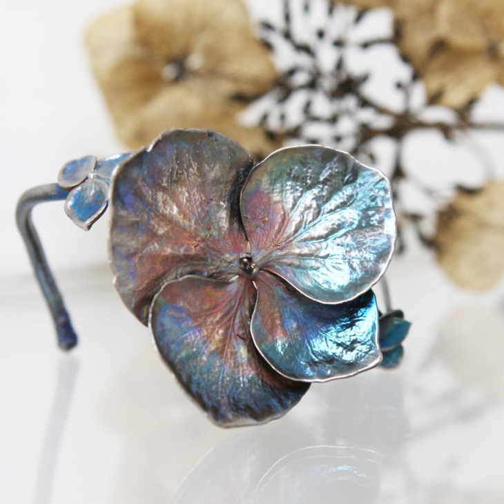 Браслет в серебре Fleur de Magique, Гортензия , фото 3